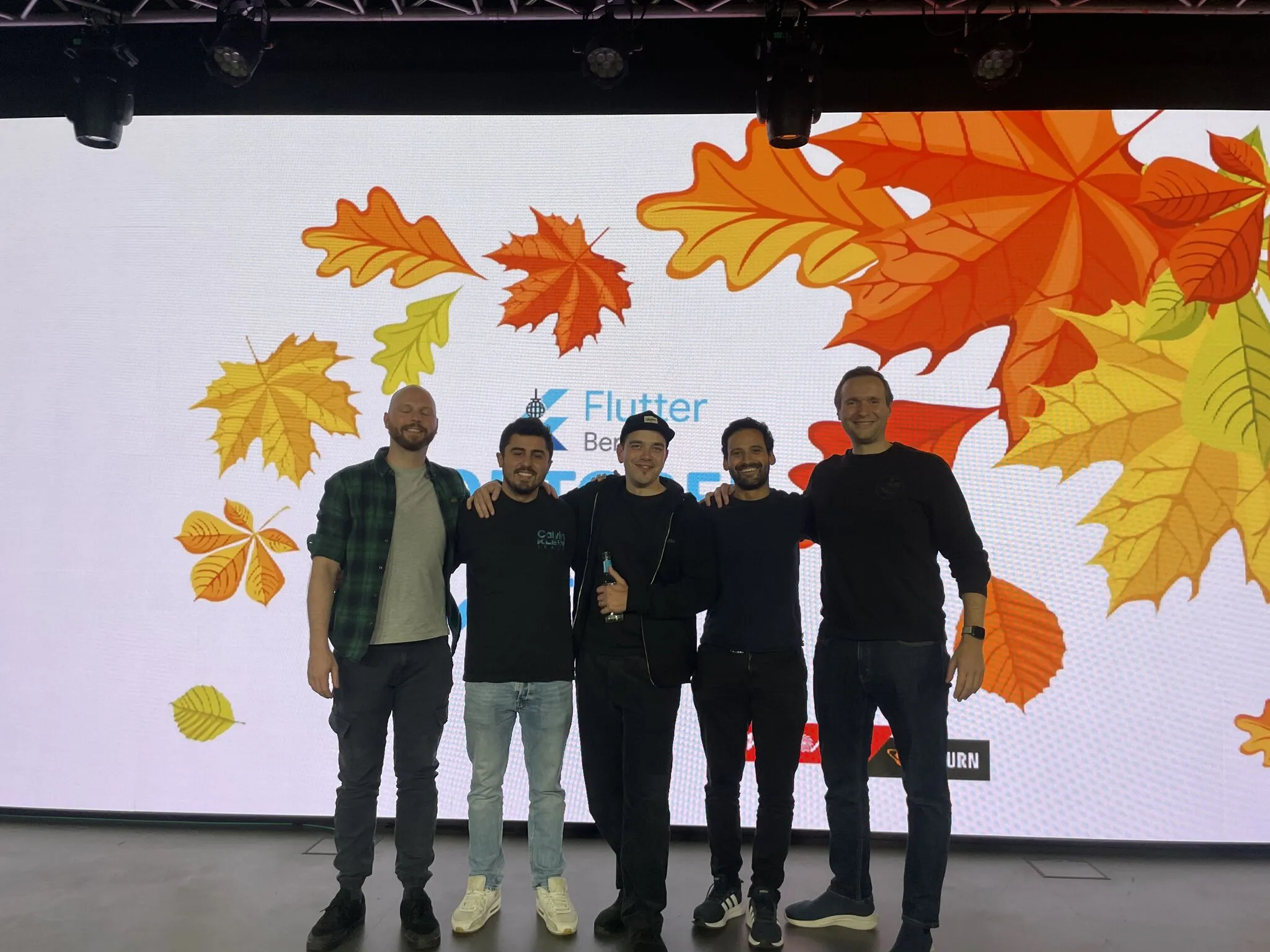 Flutter Berlin OctoberFest group photo at MediaMarktSaturn
